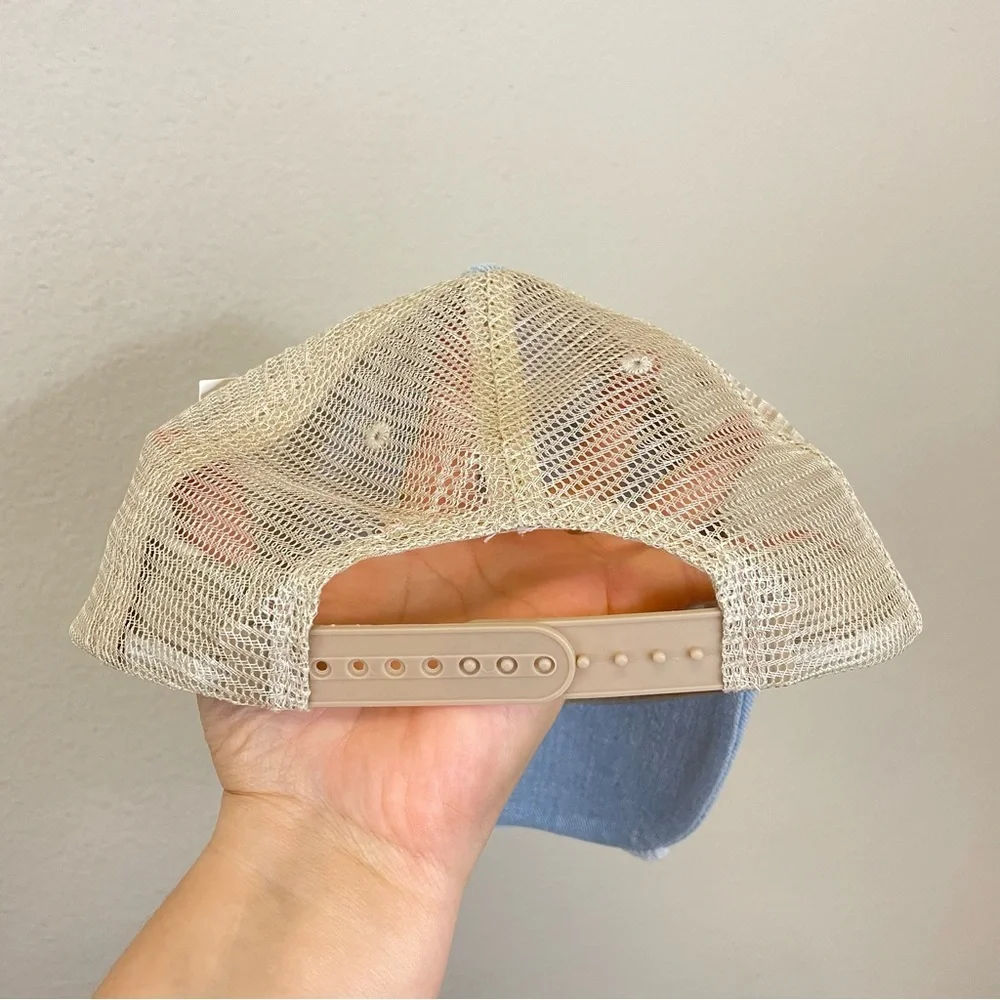 Katydid Sunkissed Embroidered Denim Trucker‎ Hat NWT